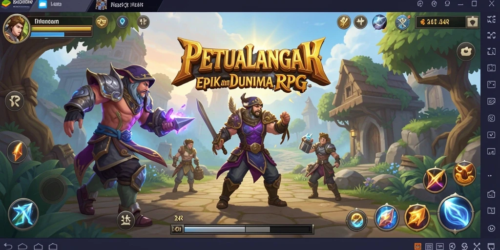 Tampilan gameplay <strong>34R</strong> yang menampilkan aksi seru dan petualangan mendebarkan.
