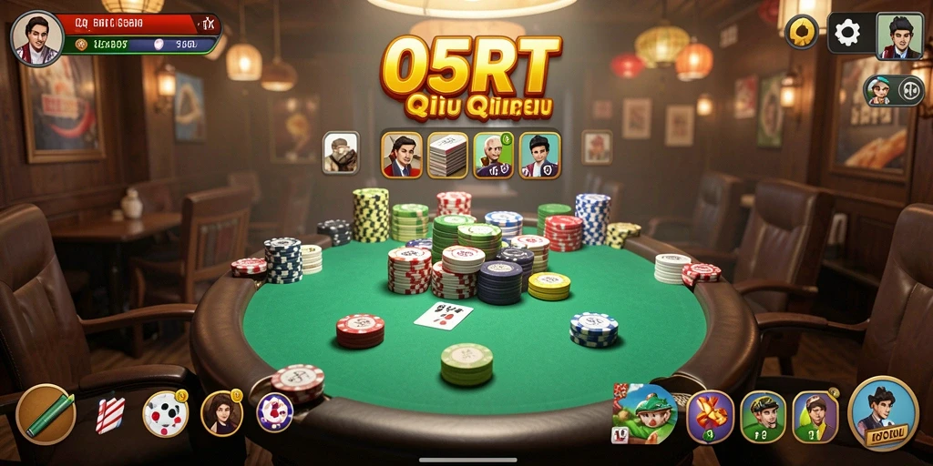 Tampilan gameplay seru dari 55RT QiuQiu.