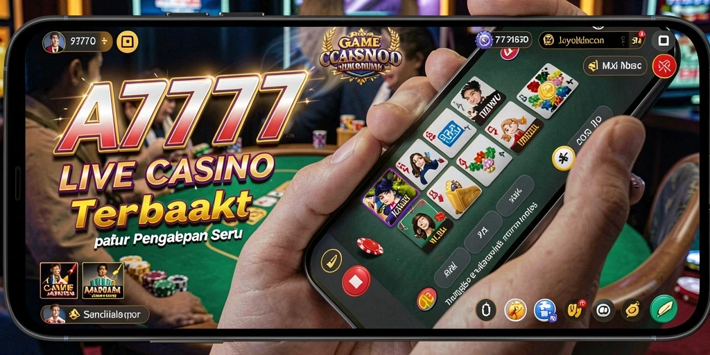 Gameplay seru A7777 dengan dealer langsung yang interaktif.