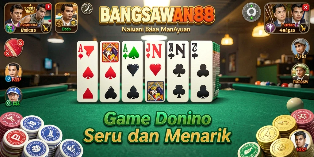 Tampilan gameplay Domino menarik di BANGSAWAN88.