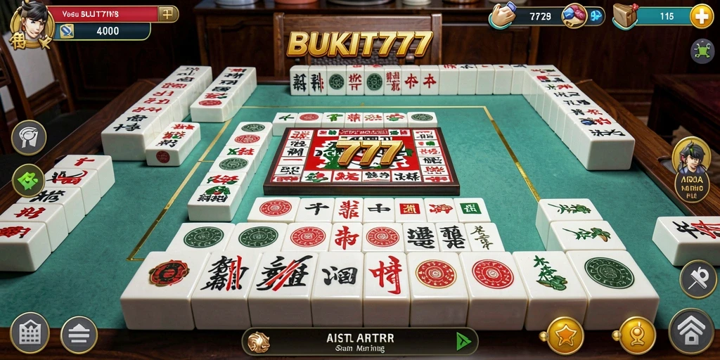 Tampilan gameplay Mahjong yang menarik di BUKIT777.