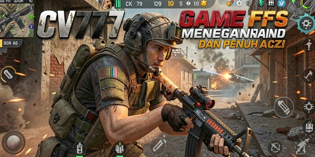 Tampilan gameplay intens dan mendebarkan dari CV777.