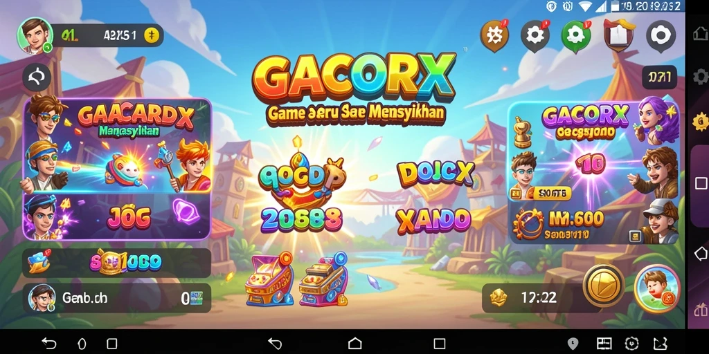 Tangkapan layar menampilkan gameplay seru dari GACORX.