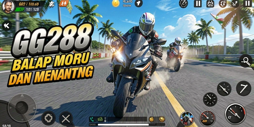 Gameplay seru balap motor di GG288 dengan grafis menawan.