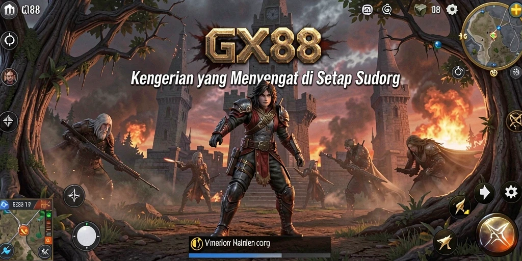 Gameplay GX88 yang menegangkan dengan atmosfer horror mengerikan.