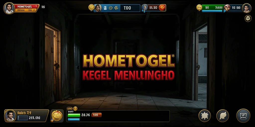 Screenshot HOMETOGEL menampilkan momen menegangkan di dunia yang gelap.