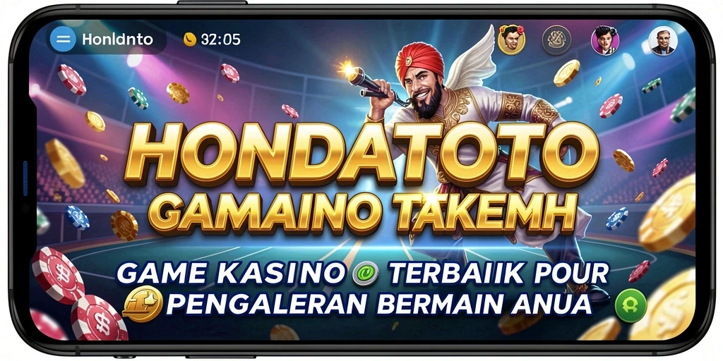 Tampilan gameplay mendebarkan HONDATOTO dengan pilihan permainan Kasino yang beragam.