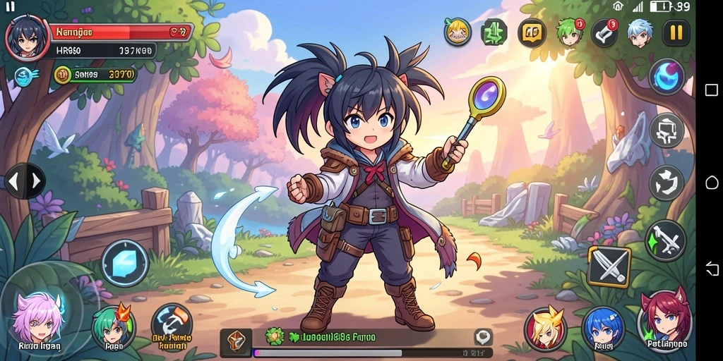 Tangkapan layar gameplay HR89 menunjukkan aksi pertarungan yang mendebarkan.