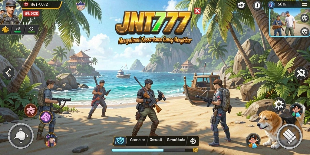 Screenshot gameplay JNT777 yang menunjukkan keseruan dan keindahan visual game Casual.