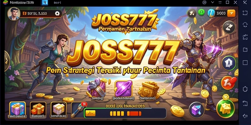 Tampilan gameplay JOSS777 yang mendebarkan dan penuh strategi.