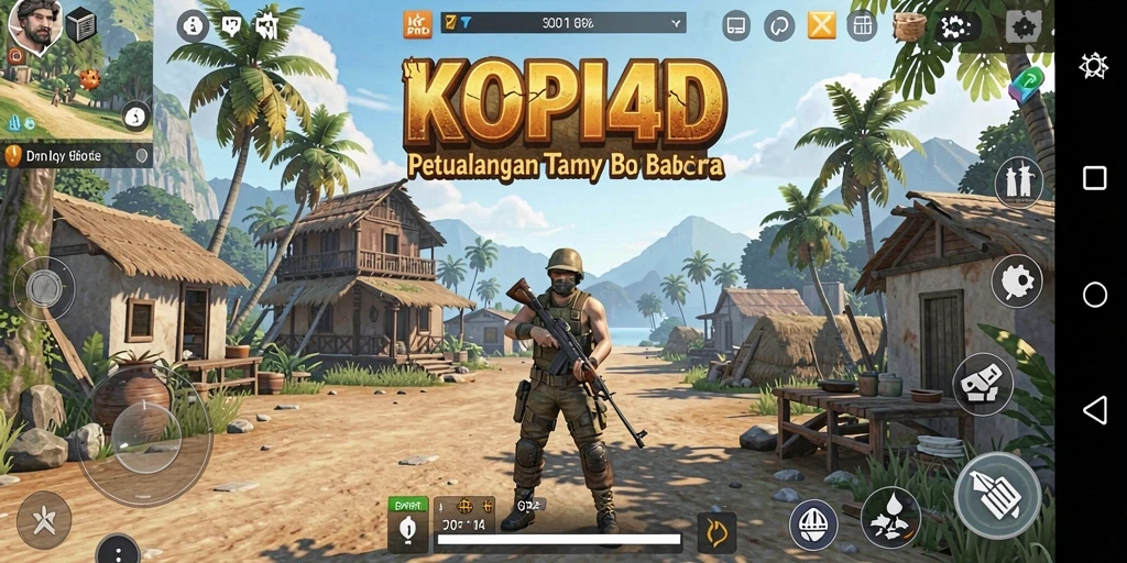 Tampilan gameplay KOPI4D di dunia terbuka yang menakjubkan.