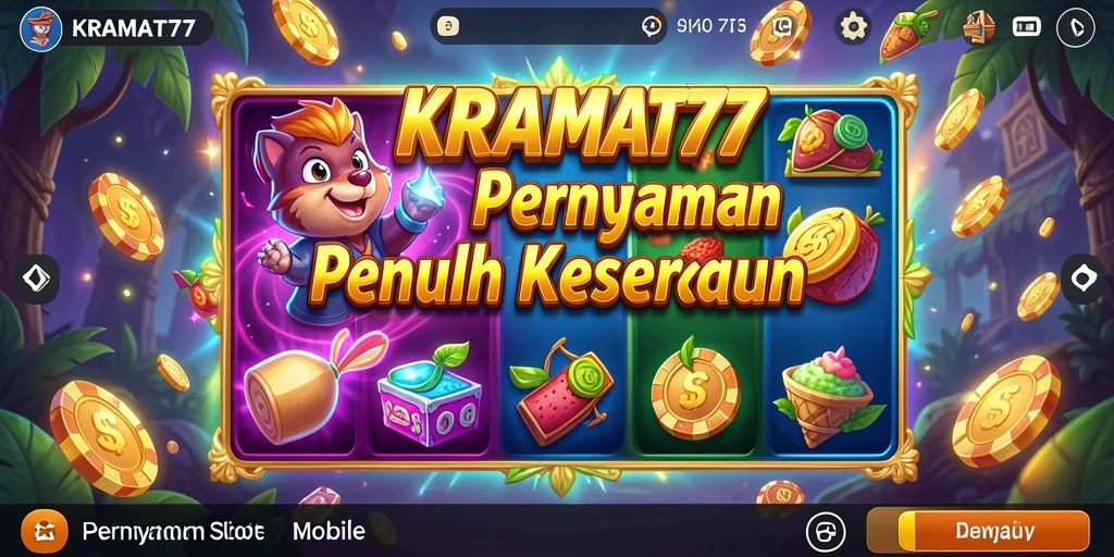 Tampilan permainan Slot KRAMAT77 yang menarik dan seru.