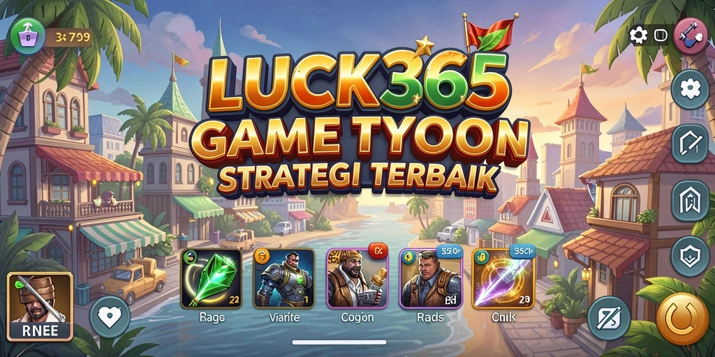 Tampilan gameplay di <strong>LUCK365</strong> menampilkan manajemen bisnis yang seru.