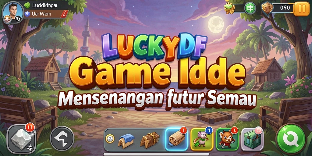 Tampilan gameplay LUCKYDF yang santai dan interaktif.