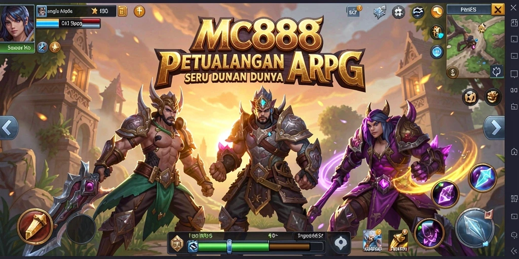 Tampilan gameplay epik dari MC888 penuh aksi ARPG.