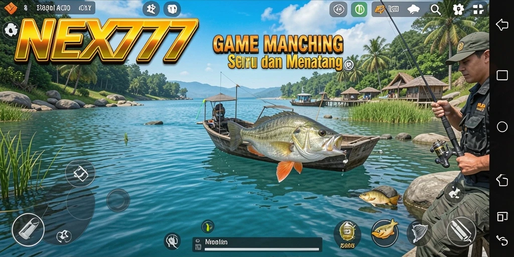 Gameplay seru memancing di NEX777 dengan ikan beragam.