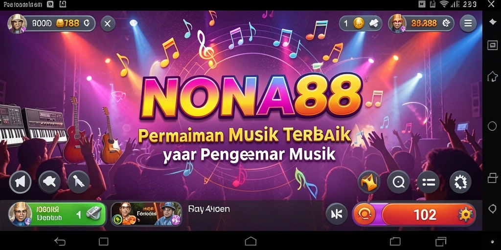 Screenshot gameplay NONA88 menampilkan aksi permainan musik yang seru.