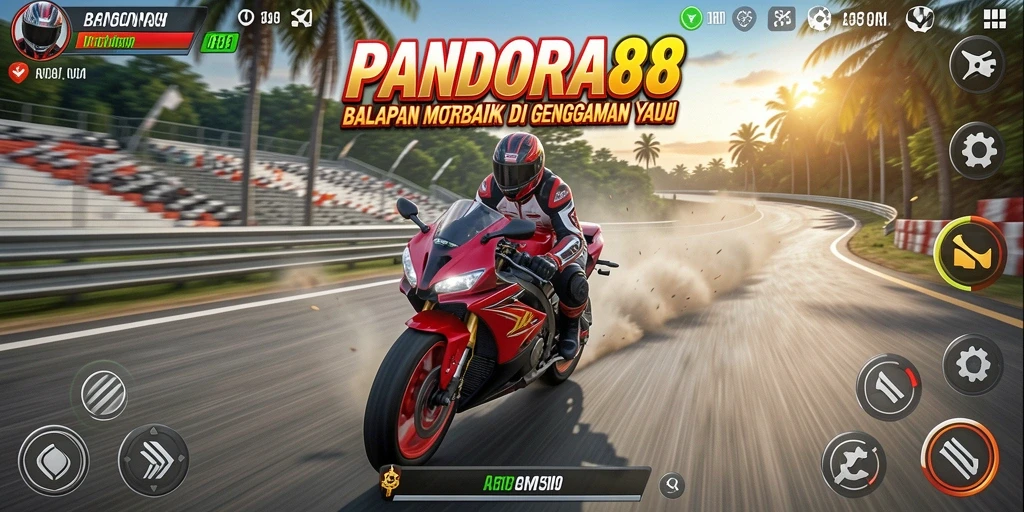 Tampilan menegangkan dari balapan motor di PANDORA88.