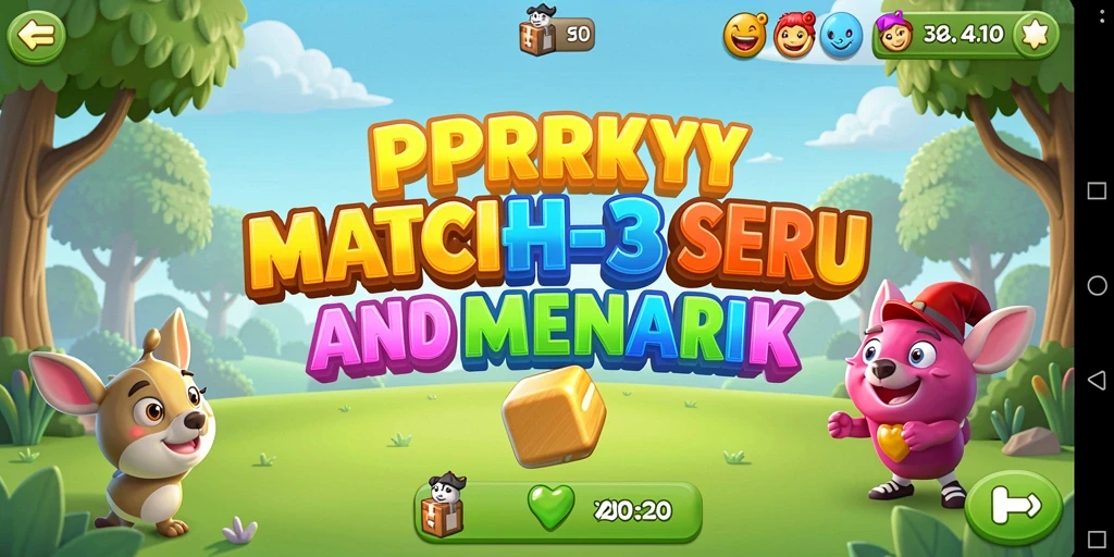 Tampilan gameplay PPRRYY yang seru dalam permainan Match-3.