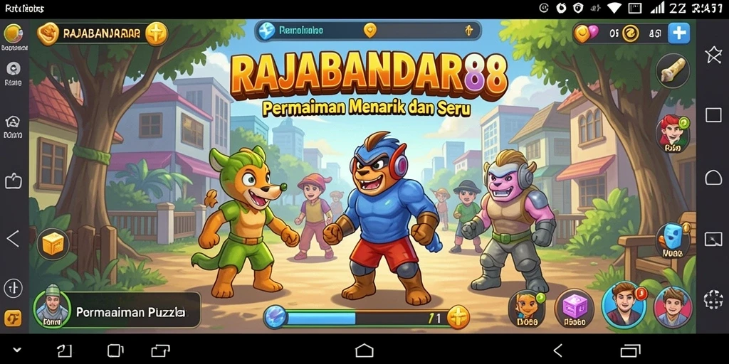 Tampilan gameplay RAJABANDAR88 yang seru dan menantang.