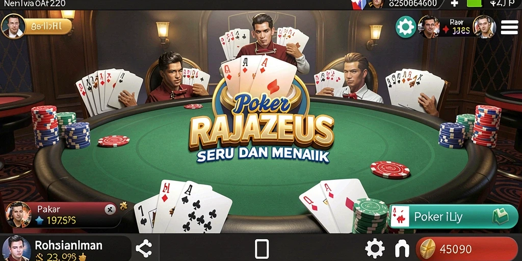 Tampilan utama gameplay RAJAZEUS yang seru dan kompetitif.