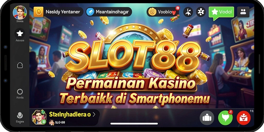 Tampilan gameplay SLOT88 yang menarik dan penuh warna.