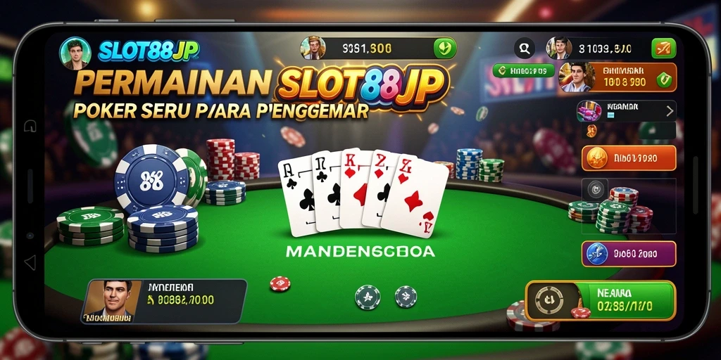 Gameplay menarik dari SLOT88JP dengan tema poker yang seru.